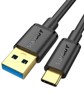 1.5FT USB C to A Cable 10Gbps Data Transfer, 3A Fast Charge for CarPlay & Androi - Picture 1 of 8