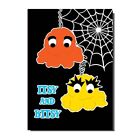 Itsy And Bitsy Spider Puppets 1970s kids TV Inspired Birthday / Greetings Card