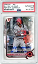 Elly De La Cruz 2022 1st Bowman Full Name Autograph Card #BP-50 PSA/DNA