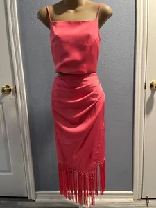 Rachel Zoe 2 Piece Outfit, Skirt & Top, Spaghetti Straps, Pink, Size XS, nwt - Picture 1 of 8