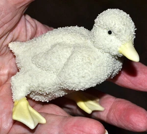 COMO NUEVO ~ VINTAGE PASCUA 1993 DEPARTAMENTO 56 FIGURA DE CONEJITOS DE NIEVE PATO BEBÉ - Imagen 1 de 7