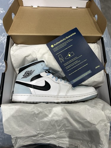 AIR JORDAN 1 MID SE BIANCO GHIACCIO NERO UK 9 5