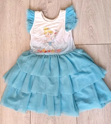 Little Sleepies Disney Princess Cinderella Flutter Tiered Tutu Dress Size 3T - Image 1 of 3