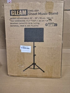 GLEAM Sheet Music Stand - GMS-009 5 in 1 Desktop Book Stand Carrying Bag, - Picture 1 of 4