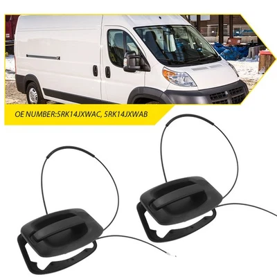 Manija de puerta corredera con cable 2 piezas para Ram ProMaster 3500 2500 1500 2014-2022 Foto 1 de 4