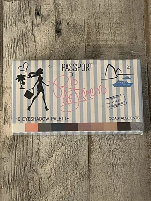 Coastal Scents Eyeshadow Palette (PL-063) Passport to Rio deJaneiro 10 Shades - Image 1 of 3