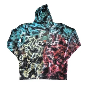 Sudadera con Capucha Tie Dye Día N Noche Festival Evento Suéter Para Hombres Chance Kendrick Travis M - Imagen 1 de 5