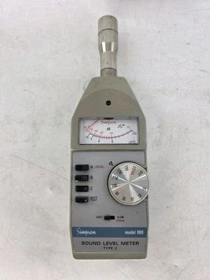 Medidor de nivel de sonido Simpson modelo 884 tipo S2A sin probar Foto 1 de 4