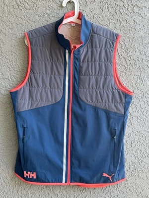 Helly Hansen x Puma Men’s Reversible Run Windcell SoftShell Vest Zip Size L - Image 1 of 4
