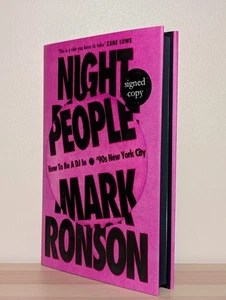 Signed-1st Edition-Night People by Mark Ronson - Picture 1 of 5