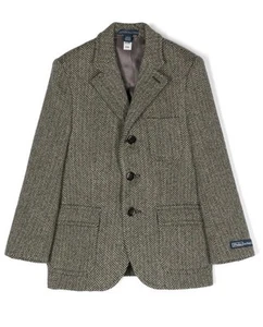 Blazer/Chaqueta Polo Ralph Lauren Espiga Niños Grandes Abrigo Deportivo Marrón Talla 16 Nuevo con Etiquetas - Imagen 1 de 10