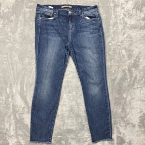 Joe’s Jeans Women’s Size 32 Raw Hem Skinny Jeans Medium Dark Wash - Picture 1 of 9