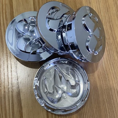 For Ram 1500 2013-2019 Gloss Chrome Wheel Hub Center Caps Covers 63mm 4PCS Set - Image 1 of 4