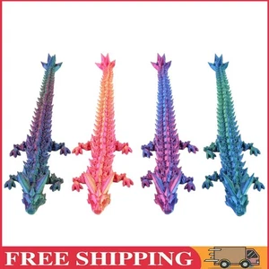 4 Stück 3D-gedruckter Drache, beweglicher Drache, Fidget-Spielzeug, Chef-Schreib - Afbeelding 1 van 12