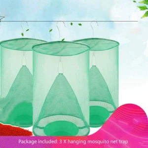 3 X Folding Mosquito Trap Mesh Net Hanging Insect Catcher Outdoor Pollution-free - Picture 1 of 7