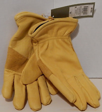 NEW  -Goodfellow & Co Gloves Men's Belly Side Cow Leather Nylon Lined Yellow M