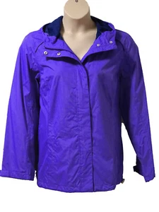 Ozark Trail Womens Lightweight Waterproof Jacket size 20 Fixed Hood Purple Bnwt - Picture 1 of 5