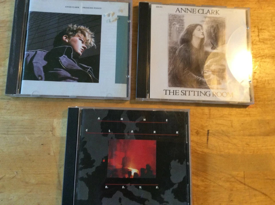 Anne Clark  [3 CD Alben] R.S.V.P. + Sitting Room + Pressure Points   - Bild 1 von 1