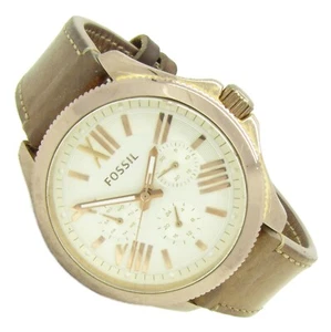 Fossil Cecile Damen Armbanduhr Rosegold Leder Datum Tag AM-4532 5ATM Bat neu S24 - Picture 1 of 2