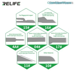 ReLife RL-101B 8 in 1 CPU/IC Chip Underfill Glue Remover Tool Replacement Tips - Picture 1 of 2