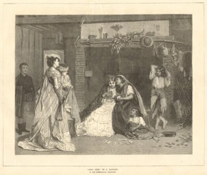 "Good Lutsk", by C. Baugniet. Ladies. Fine Arts 1871 old antique print picture - Picture 1 of 1