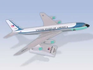 AIRFORCE ONE Boeing 707 modelo grande VC-137 resina sólida - Imagen 1 de 1