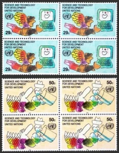 Computación, Ciencia Tecnología, ONU Naciones Unidas Nueva York 1992 MNH 2v en Negro 4 - Imagen 1 de 1