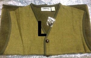 ORVIS Pure Wool Plaid SWEATER VEST Pick Your Size L, XL or XXL
