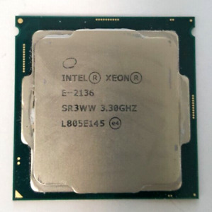 Intel Xeon E-2136 3.30GHz 6-CORE 12MB LGA1151 Server CPU Processor SR3WW