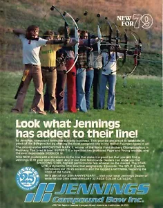 VINTAGE 1979 JENNINGS COMPOUND BOW ARCHERY PRINT AD - Picture 1 of 1