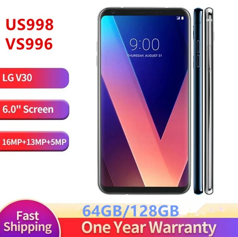 Original LG V30 US998/VS996 4GB 64/128GB Octa-Core Digital 6.0" Smartphone 4G - Image 1 of 4