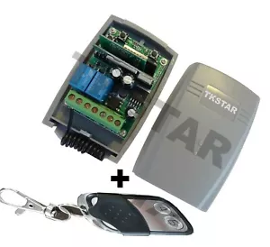 TKStar Wifi Wlan 433Mhz Funk Empfänger Schalter Taster Garagentor + Handsender - Bild 1 von 5