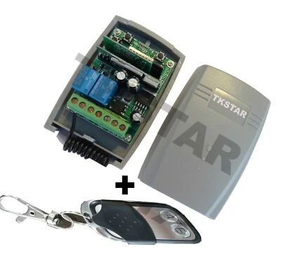 TKStar Wifi Wlan 433Mhz Funk Empfänger Schalter Taster Garagentor + Handsender - Bild 1 von 4