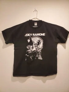 Vintage Joey Ramone T-Shirt Delta Pro Weight Black Size XL The Ramones Punk Rock - Picture 1 of 4