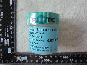 250k 0.6 mm 0.6mm 0.60mm BGA Solder Balls PB Lead Free RoHS - Picture 1 of 1