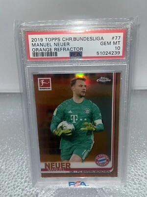 Manuel Neuer 2019 Topps Chrome Bundesliga Orange Refractor /25 PSA 10 Rare - Bild 1 von 2