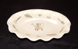 Vintage Pfaltzgraff NATUREWOOD Relish Bowl Crimped Stoneware 9.25 Inch USA - Picture 1 of 3