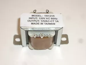PHILMORE TR121R 120VAC TO 12VAC CENTER TAP CT 6V-0-6V 1A POWER TRANSFORMER - Picture 1 of 2