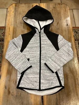 Boy's C9 Champion Fleece Hoodie Size XS 4/5 Gray Black White NWOT - Image 1 of 4