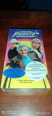 Pronto - Screening Copy Promo New sealed VHS Cassette  VCR Video Tape Peter Falk - Image 1 of 4