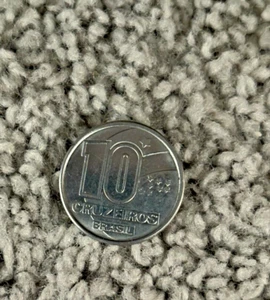 10 Cruzeiros Brasil 1990 Circulated Coin - Picture 1 of 3