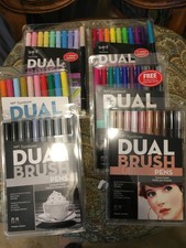 Tombow Dual Brush Pen sets Lot of 6! 