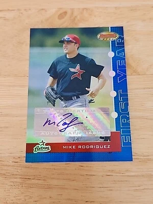 2005 Bowman's Best Blue /299 Mike Rodriguez #107 Rookie Autograph RC $$$ - Image 1 of 2