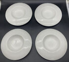 Set of 4 CAC FDP-3 Paris French 8 oz. Bone White Porcelain Soup Bowl Plate 9''