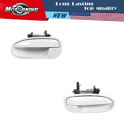 Juego de 2 manijas de puerta exterior MotorKing para 96-00 Honda Civic Silver NH578 DS925 Foto 1 de 4
