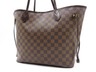 Auth LOUIS VUITTON Neverfull MM Damier Ebene Tote Bag Shoulder Bag N41358 V-0287
