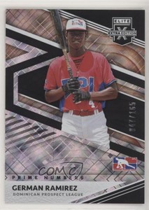2020 Panini Elite Extra Edition Prime Numbers A /165 German Ramirez #196