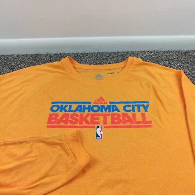 Oklahoma City Thunder Shooting Shirt Adidas Warm Up Long Sleeve Raglan Mens XL - Image 1 of 4