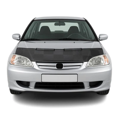 Car Bonnet Mask Hood Bra for Honda Civic 2001-2005 Sedan Black Chequered 1 Pc - Изображение 1 из 4