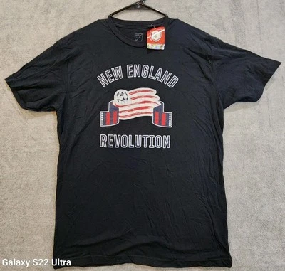 NEW New England Revolution T-Shirt MLS Men's Medium Gray NWT Dead Stock - Image 1 of 4